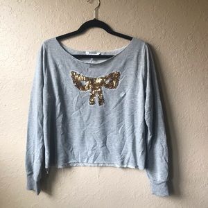NWOT Kirra Gold Bow Sweater